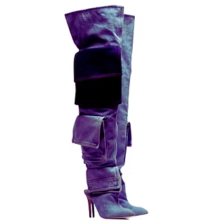 Azure Denim Boots